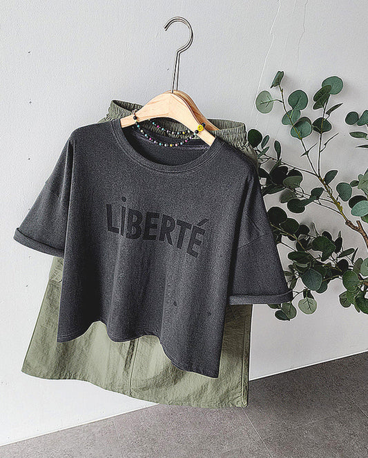 Liberte Washed Out Crop Top