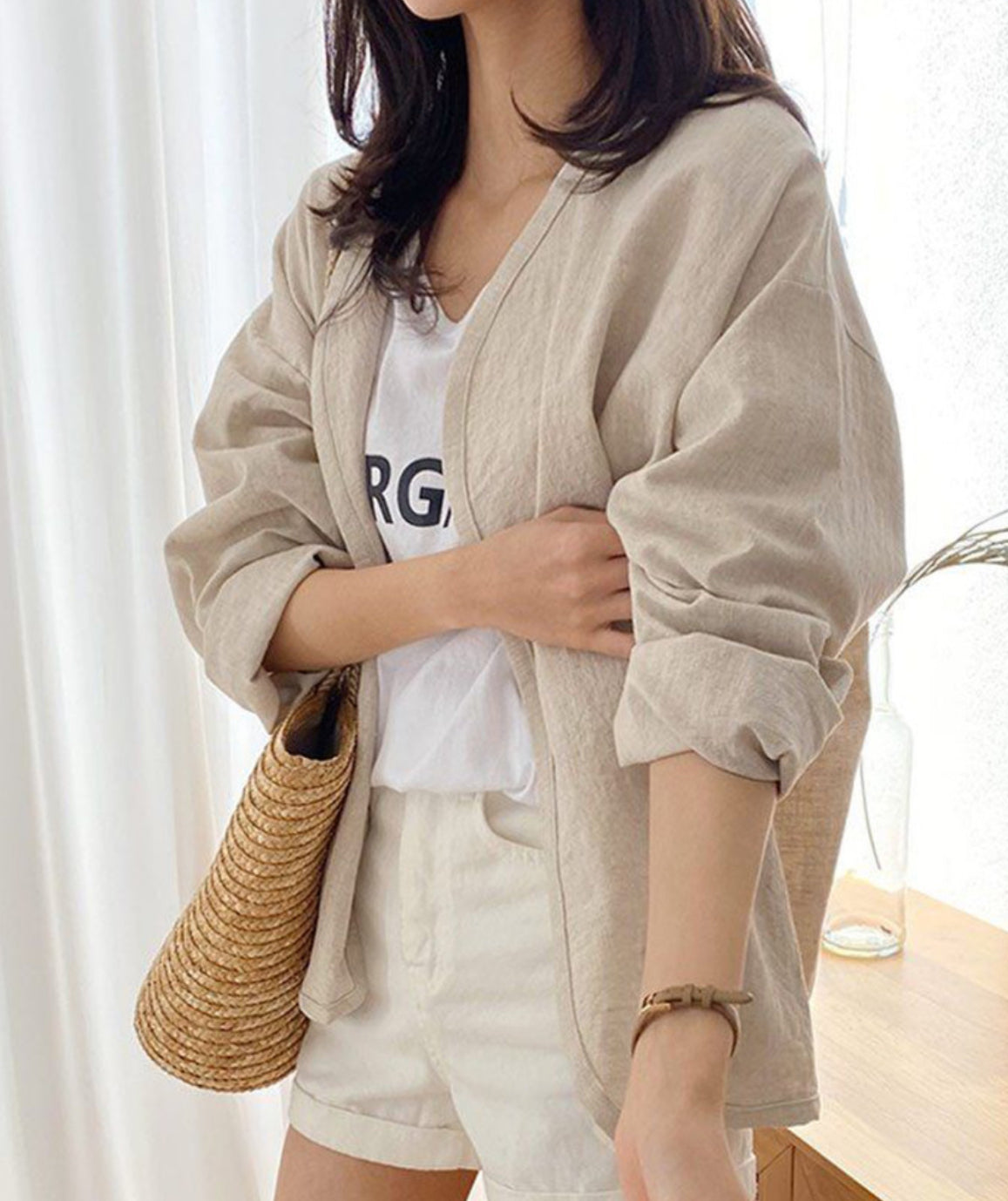 Oversized Fit - Linen Jacket