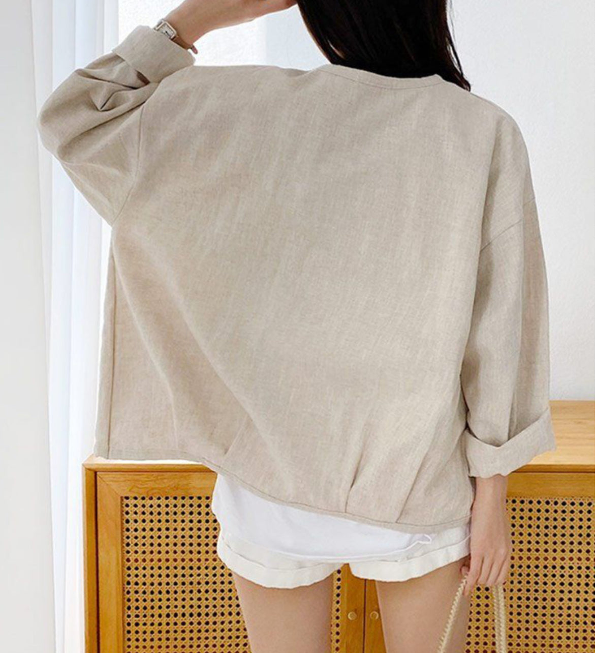 Oversized Fit - Linen Jacket
