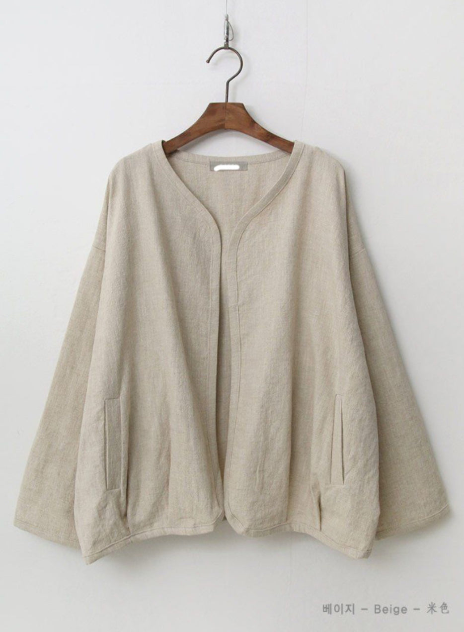 Oversized Fit - Linen Jacket