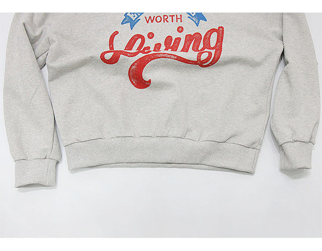 French Terry Cotton Sweatshirt (Every Life Worth Living)