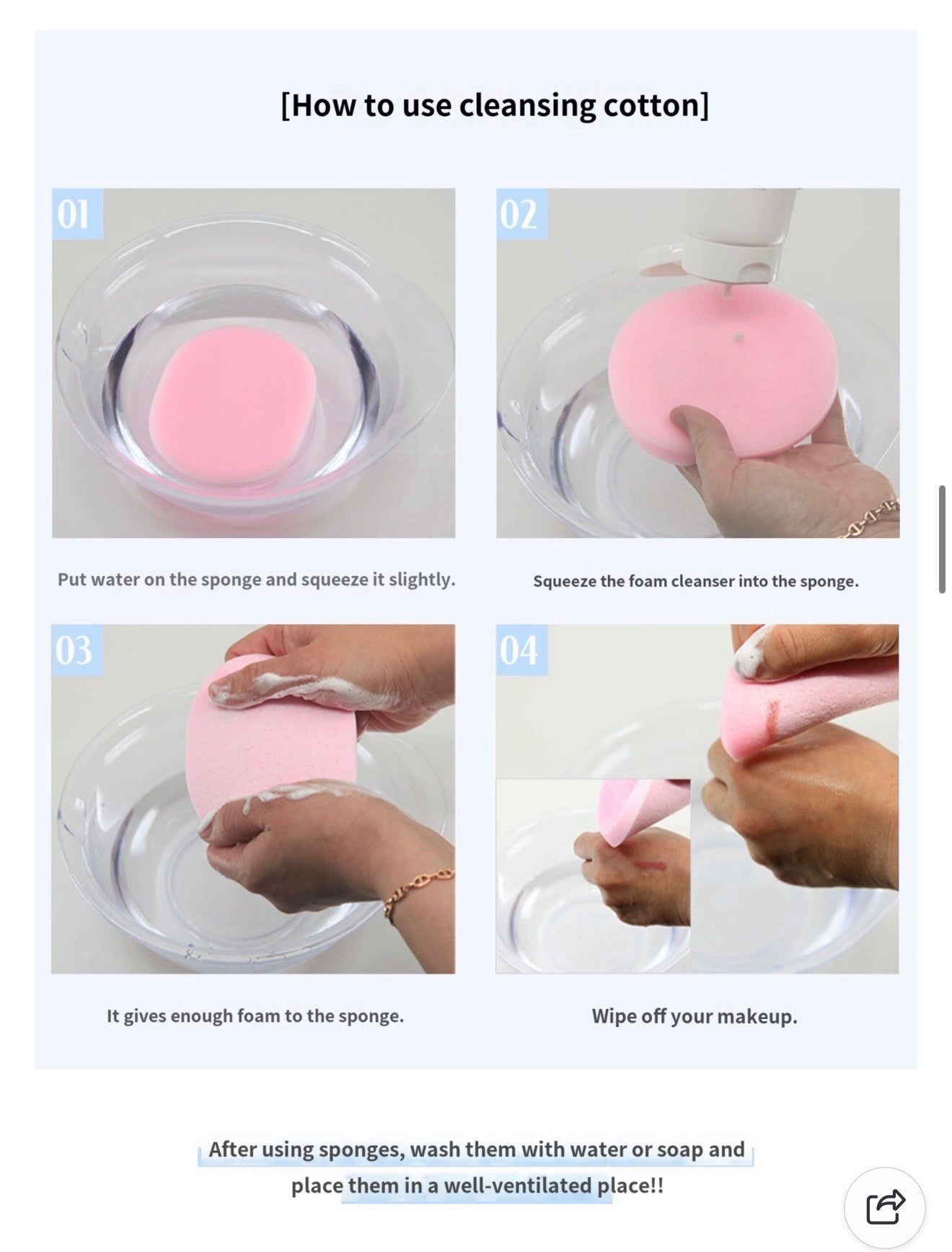 Facial Cleansing Sponge