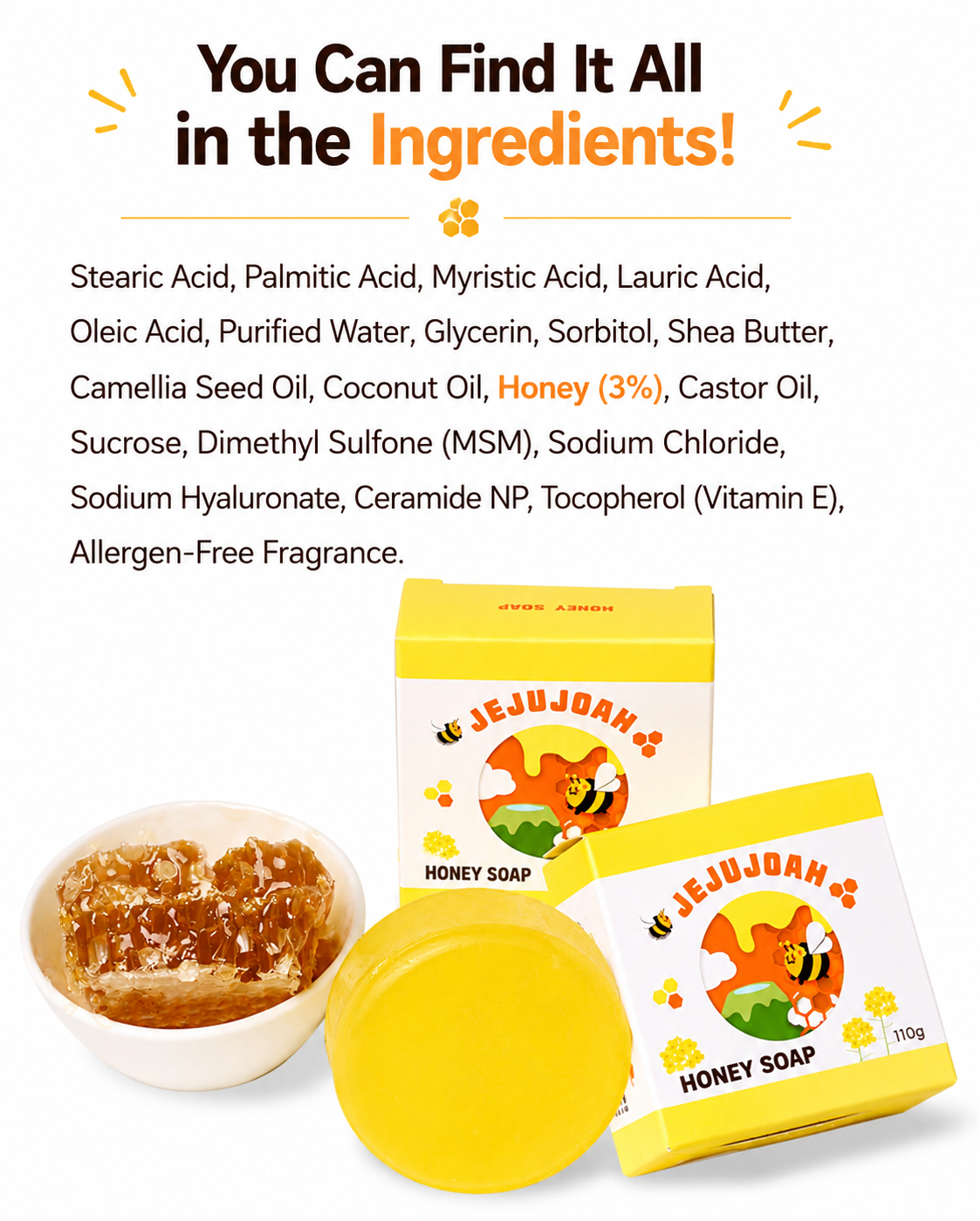 Honey Jeju Body & Facial Soap