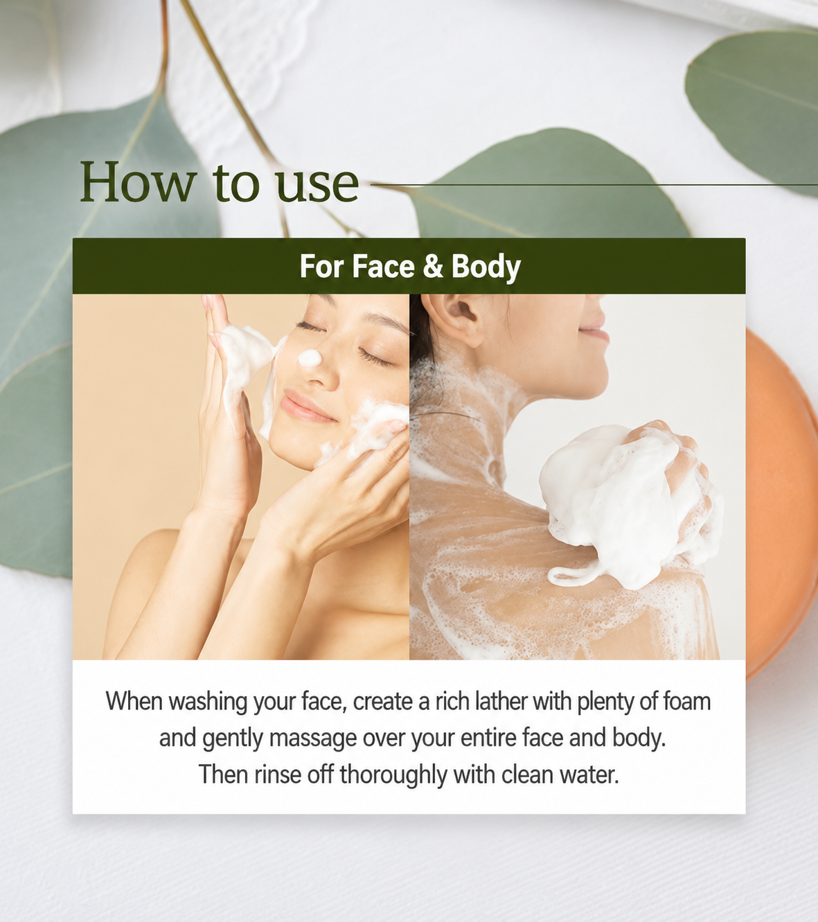 Carrot Jeju Body & Facial Soap