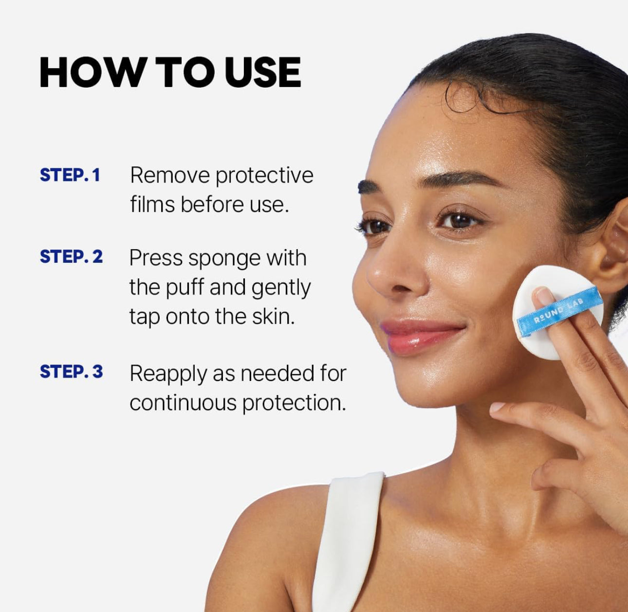 Round Lab Birch Juice Moisturizing UV Lock Sun Cushion SPF50+ | Mineral Sunscreen