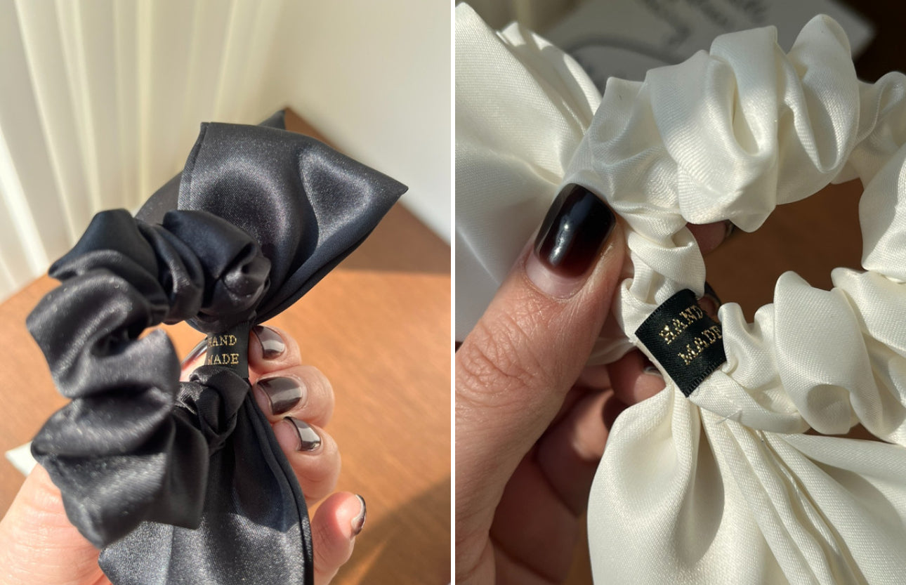 Ribbon Satin Scrunchie