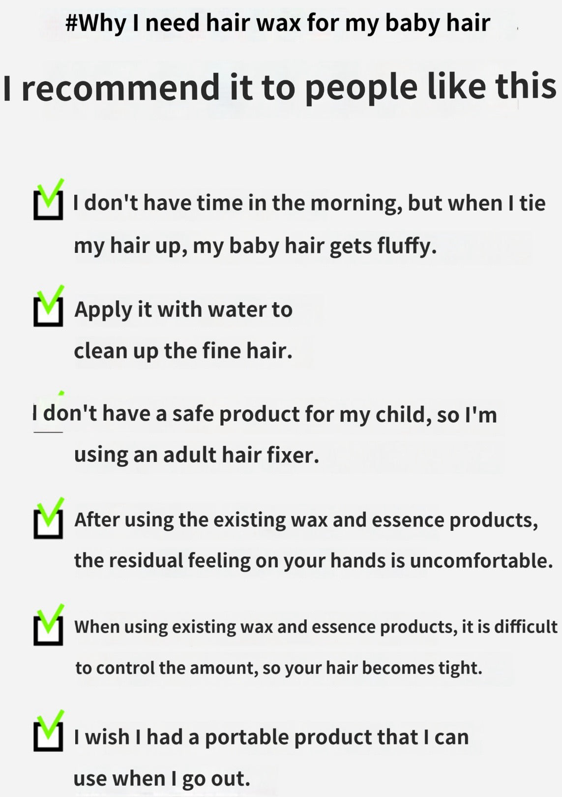 I AM PINKY Hair Wax Stick