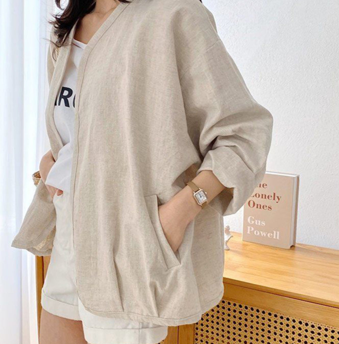 Oversized Fit - Linen Jacket