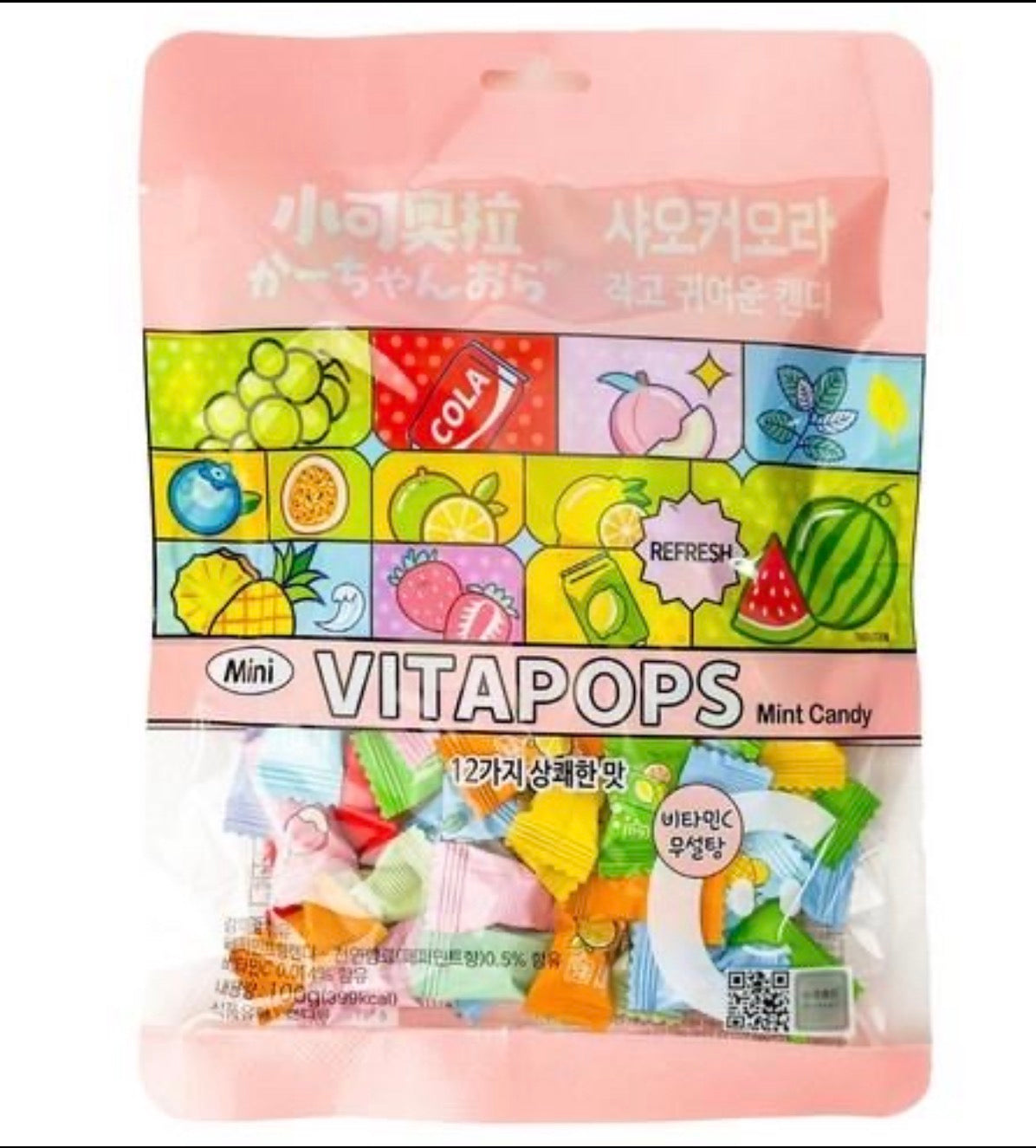 VITAPOPS Sugar-Free Mint Candy