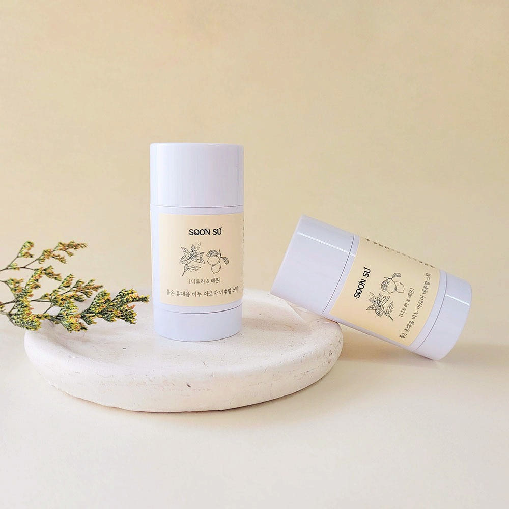 Roll-On Portable Natural Soap Stick (Tea Tree & Lemon) 🌿🍋